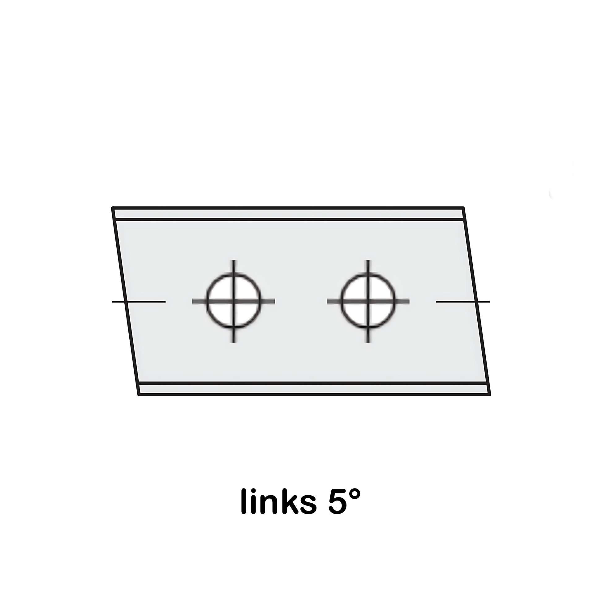 HM Wendeplatten Z2 (2-Loch) 12,0 mm Breite, 5° links, Qualität KCR08 - 10 Stück