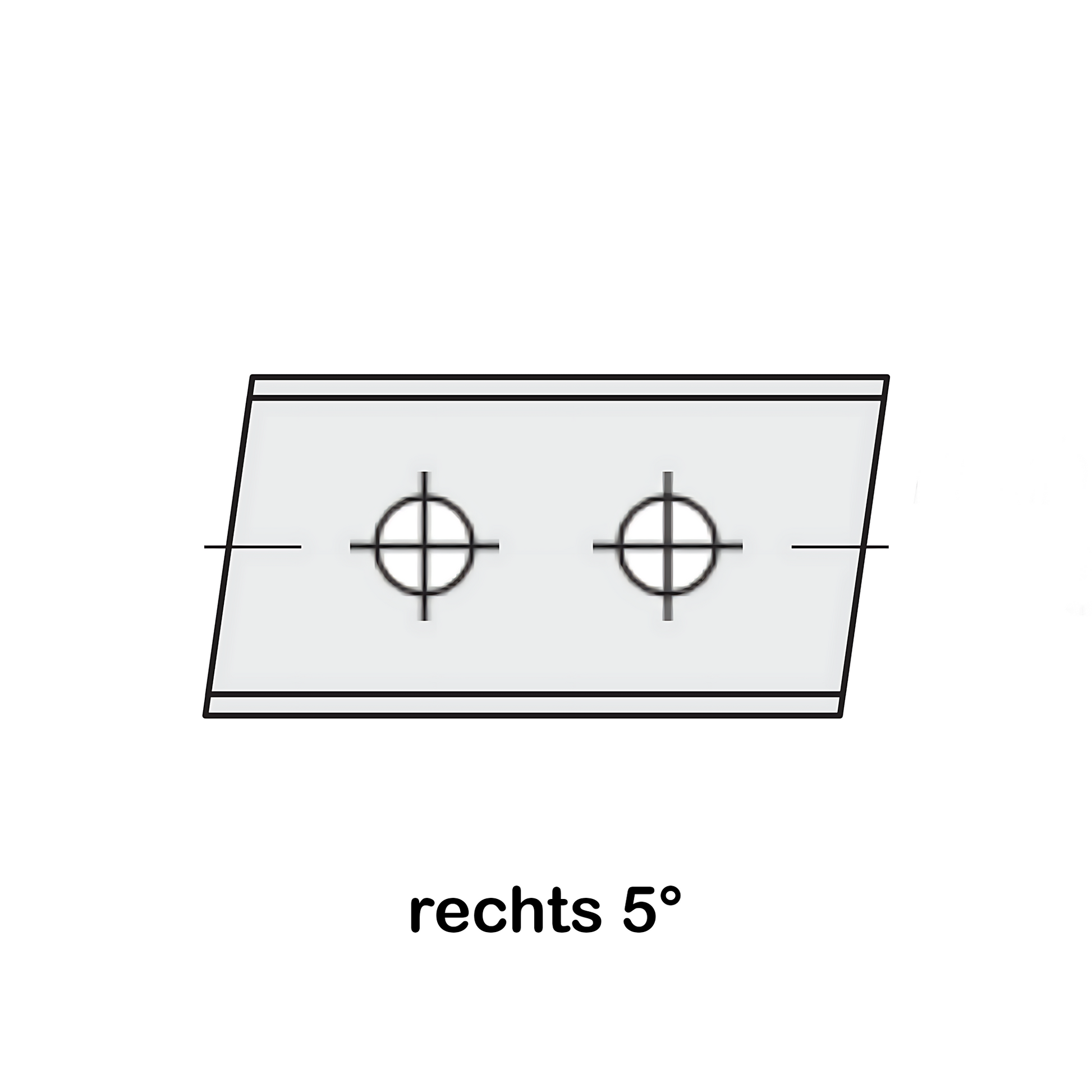 HM Wendeplatten Z2 (2-Loch) 12,0 mm Breite, 5° rechts, Qualität KCR08 - 10 Stück