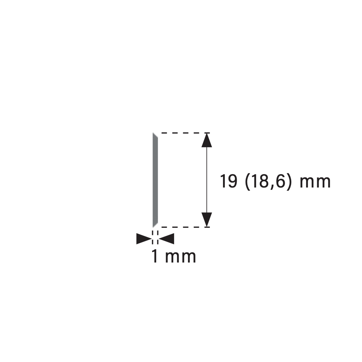 Einweg-Hobelmesser für System Barke/Brück 186 x 19 x 1 mm (3-Loch, Lochabstand 45 mm)