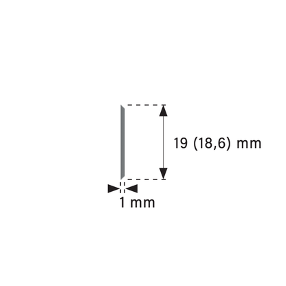 Einweg-Hobelmesser für System Barke/Brück 300 x 19 x 1 mm - Qualität HW HM Hartmetall