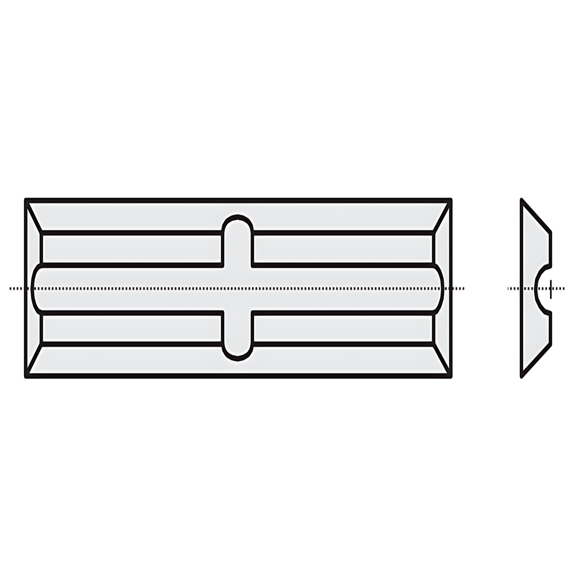 HM Mini - Wendeplatten Rückennut und Quernut Qualität KCR08 - 10 Stück