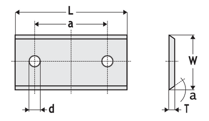 HM Wendeplatten Z2 (1-Loch) abgerundet, 12 mm Breite, Qualität KCR08 - 10 Stück