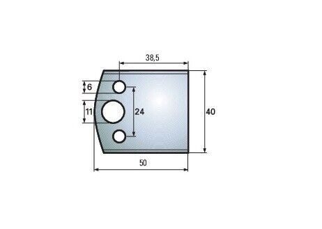 F 4199 HS Standard - Profilmesser Blanketten 40 x 50 mm